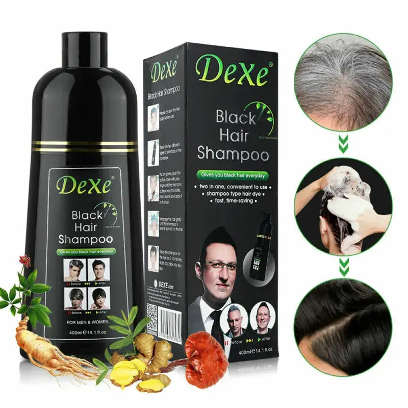 TINTE RÁPIDO PARA EL CABELLO SHAMPOO NEGRO