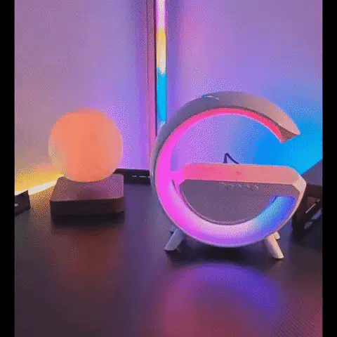 LAMPARA ATMOSFERICA TIPO G LUZ GALAXIA/ CON CARGADOR Y BOCINA