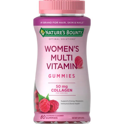 GOMITAS MULTIVITAMÍNICAS NATURE'S BOUNTY SABOR FRAMBUESA