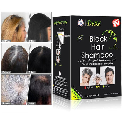 TINTE RÁPIDO PARA EL CABELLO SHAMPOO NEGRO